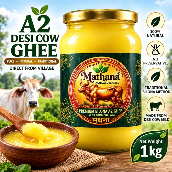100% Pure Lab Tested Quality Certificate for Mathana A2 Gir Cow Ghee